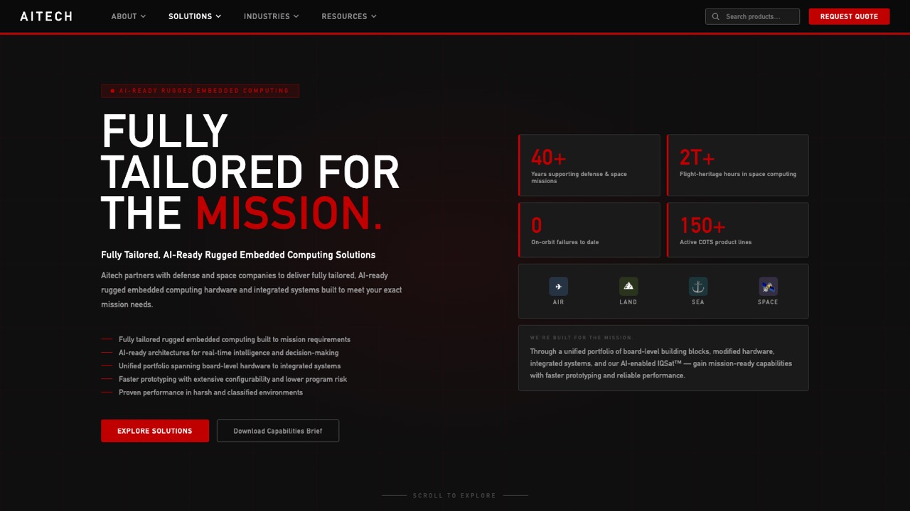 Aitech Website Redesign